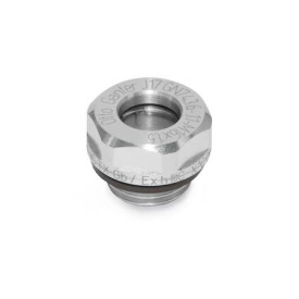 GN 743.6 ATEX-Schaugläser, Aluminium / Sicherheitsglas (ESG) 
