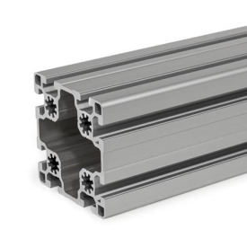 GN 10b Aluprofile, b-Baukasten, mit allseitig offenen Nuten, Profiltyp leicht Profilgröße: B-909010L<br />Oberfläche: N - eloxiert, naturfarben
