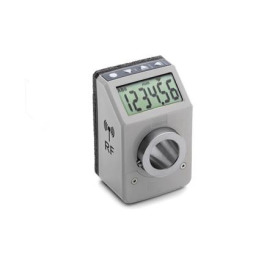 GN 9153 Stellungsanzeiger, 6-stellig, elektronisch, LCD-Display, mit Funk-Datenübertragung Farbe: GR - grau, RAL 7035