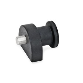 GN 412 Pistoncini di posizionamento a molla con flangia a vite Tipo: B - Senza posizione di arresto<br />N° identificativo: 2 - Montaggio dal lato posteriore