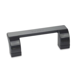 GN 630.1 Bügelgriffe, Kunststoff Farbe der Abdeckkappen: DSG - schwarzgrau, RAL 7021, glänzend