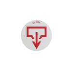 Alu-Plättchen mit Ablasssymbol, für GN 745 / GN 745.2