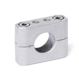 GN 231 Rohrschellen, Aluminium d<sub>1</sub> / s<sub>1</sub>: B - Bohrung<br />Oberfläche: BL - blank, matt gestrahlt