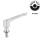 GN 305 Verstellbare Klemmhebel, mit Schraube, Edelstahl, Hygienic Design Werkstoff (Dichtring): H - H-NBR