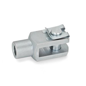 DIN 71751 Gabelgelenke, Stahl Werkstoff: ST - Stahl<br />Form: SL - Bolzen mit SL-Wellensicherung