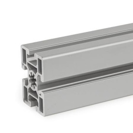 GN 10b Aluprofile, b-Baukasten, mit allseitig offenen Nuten, Profiltyp schwer Profilgröße: B-456010S<br />Oberfläche: N - eloxiert, naturfarben