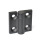 GN 437.1 Scharniere, Zink-Druckguss Farbe: SW - schwarz, RAL 9005, strukturmatt