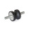 GN 356 Gummipuffer, Stahl Form: SS - mit 2 Schrauben