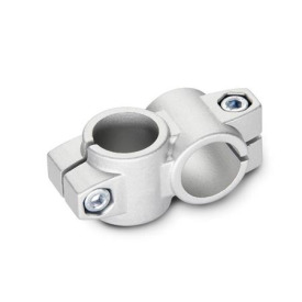 GN 132 Kreuz-Klemmverbinder, Aluminium Oberfläche: BL - blank, matt gestrahlt