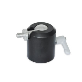 GN 784 Kugelgelenke, Aluminium Form: B - Kugel mit Außengewinde<br />Kennziffer: 1 - Klemmung mit verstellbarem Klemmhebel