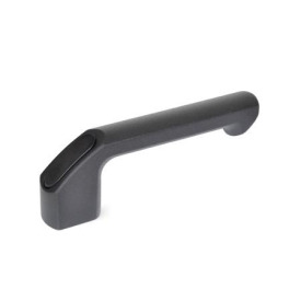 GN 559 Handgriffe, Aluminium Form: C - offene Form, Montage von der Bedienseite<br />Oberfläche: SW - schwarz, RAL 9005, strukturmatt