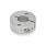 GN 7062.2 Anelli di bloccaggio con intaglio in acciaio INOX, con fori flangiati Tipo: C - Con due fori filettati