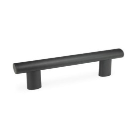 GN 366 Ovalrohrgriffe, Aluminium / Kunststoff Oberfläche: SW - schwarz, RAL 9005, strukturmatt