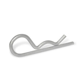 GN 1024 Federstecker, Edelstahl Form: E - mit einfacher Windung