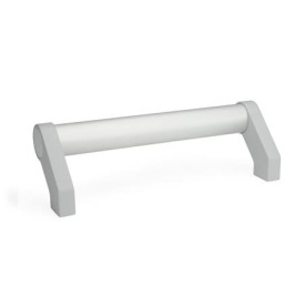 GN 333 Rohrgriffe, Aluminium / Zink-Druckguss Form: A - Montage von der Rückseite (Gewinde-Sackloch)<br />Oberfläche: ES - eloxiert, naturfarben