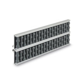 GN 6471 Seitenführungen, Trägerprofil Aluminium, Zylinder- und Kugelrollen einseitig Form: K - kugelförmige Rollen<br />Kennziffer: 2 - zweireihig
