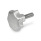GN 6336.5 Sterngriffschrauben, Aluminium, Edelstahl-Gewindestift Oberfläche: AM - matt (Gleitschliff)