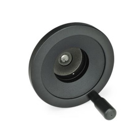 GN 323.8 Scheibenhandräder, Aluminium, für Stellungsanzeiger GN 000.8 / GN 000.3 Form: R - mit drehbarem Griff