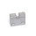 GN 828 Lagerböcke, für Stellschrauben GN 827, Aluminium Form: UB - mit Aufnahmenut, Montage von vorne