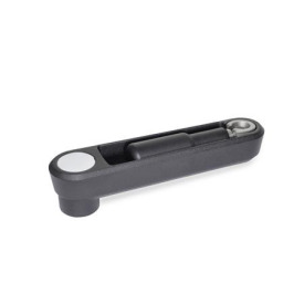 GN 472.5 Umleggriff-Handkurbeln, Aluminium, Umlegmechanik Edelstahl Farbe: SW - schwarz, RAL 9005, strukturmatt