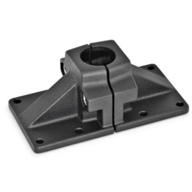 GN 167 Fuß-Klemmverbinder, Aluminium d<sub>1</sub> / s: B - Bohrung<br />Oberfläche: SW - schwarz, RAL 9005, strukturmatt