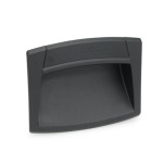 Maniglie da incasso, montaggio a scatto, plastica