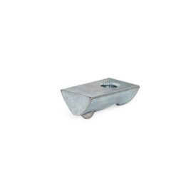 GN 50i Nutensteine, Stahl / Edelstahl, für Aluprofile (i-Baukasten) Werkstoff / Oberfläche: SZ - Stahl, verzinkt, blau passiviert<br />Form: N - ohne Verdrehsicherung