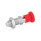 GN 817 Edelstahl-Rastbolzen mit rotem Knopf Werkstoff: NI - Edelstahl
Form: CK - mit Rastsperre, mit Kontermutter
Farbe: RT - rot, RAL 3000, matt