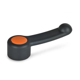GN 623 Schaltgriffe, Kunststoff, Buchse Stahl Farbe der Abdeckkappe: DOR - orange, RAL 2004, matt