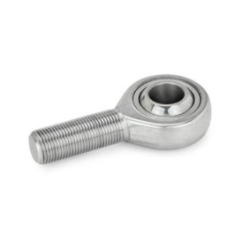 GN 648.6 Gelenkköpfe mit Schraube, Edelstahl Form: WK - Edelstahl-PTFE / Edelstahl wartungsfrei