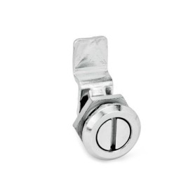 GN 115.1 Chiusure, tipo piccolo, collare corpo di contenimento cromato, con o senza serratura Materiale: ZD - Lega di zinco pressofusa<br />Tipo: SCH - Con intaglio