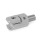 GN 476.2 Reling-T-Klemmhalter, Aluminium, teilbar Oberfläche: MT - 
Form: W - mit Bolzen