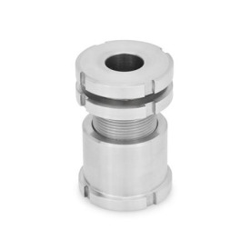 GN 350 Edelstahl-Ausgleich-Elemente, hohe Ausführung Werkstoff: NI - Edelstahl<br />Form: AK - mit Kontermutter