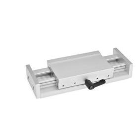 GN 900 Verstellschlitten, Aluminium Kennziffer: 2 - mit Klemmhebel<br />Form: S - ohne Verstellspindel und Bedienelement