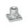 GN 162.8 Fuß-Klemmverbinder, Aluminium, mit Gewindestift Oberfläche: BL - blank, matt gestrahlt