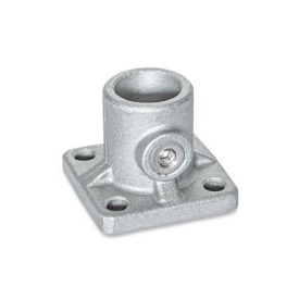 GN 162.8 Fuß-Klemmverbinder, Aluminium, mit Gewindestift Oberfläche: BL - blank, matt gestrahlt