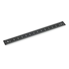 GN 711.2 Maßstäbe, Aluminium, mit Befestigungsbohrungen Form: S - Ziffern senkrecht angeordnet (Ziffernfolgen U,M,O)<br />Ziffernfolge: U