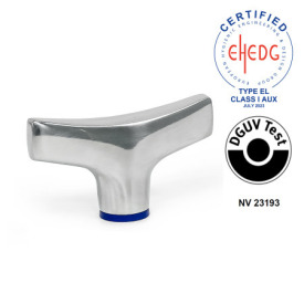 GN 8341 Flügelmuttern, Edelstahl, Hygienic Design Oberfläche: PL - poliert (Ra < 0,8 µm)<br />Werkstoff (Dichtring): H - HNBR