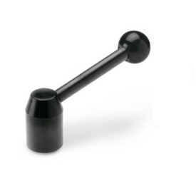 GN 212 Spannhebel, Stahl Form: E - Hebel schräg mit Gewinde