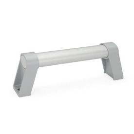 GN 334.1 Maniglie tubolari a sezione ovale, montaggio dal lato dell'operatore Finitura: ES - Anodizzato, colore naturale
