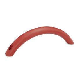 GN 565.4 Bogengriffe, Aluminium Form: B - Montage von der Bedienseite<br />Oberfläche: RS - rot, RAL 3000, strukturmatt