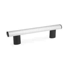 GN 366 Ovalrohrgriffe, Aluminium / Kunststoff Oberfläche: ELS - eloxiert, naturfarben