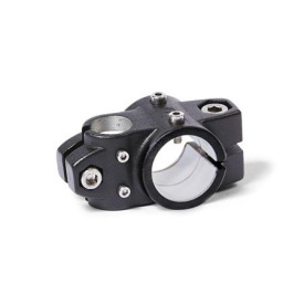 GN 133.2 Kreuz-Verfahrschlitten für Zweiachssystem, Aluminium d1: G - mit Gleiteinsatz<br />Oberfläche: SW - schwarz, RAL 9005, strukturmatt