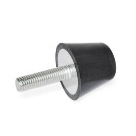 GN 253 Anschlagpuffer mit Schraube, Stahl 