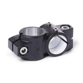 GN 132.1 Kreuz-Verfahrschlitten, Aluminium d1: G - mit Gleiteinsatz<br />Oberfläche: S - schwarz, RAL 9005, strukturmatt
