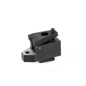 GN 9190.2 Niederzugspanner, Stahl, mit Spanngewinde und Auflage Form: P - mit Prismen-Spannbacke<br />Kennzeichen: G - Spannhub mit Kugelspannschraube