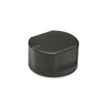 Schaltknöpfe, Aluminium, schwarz eloxiert
