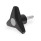GN 533.6 Dreisterngriffschrauben, Softline, Schraube Stahl Farbe der Abdeckkappe: DGR - grau, RAL 7035, matt