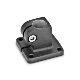 GN 162 Fuß-Klemmverbinder, Aluminium Oberfläche: SW - schwarz, RAL 9005, strukturmatt