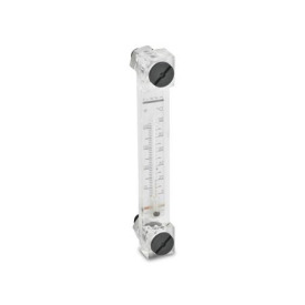 GN 650.4 Ölstandsanzeiger, schmale Form, Kunststoff Form: BK - mit Thermometer, ohne Schutzgehäuse, mit Kunststoff-Schrauben